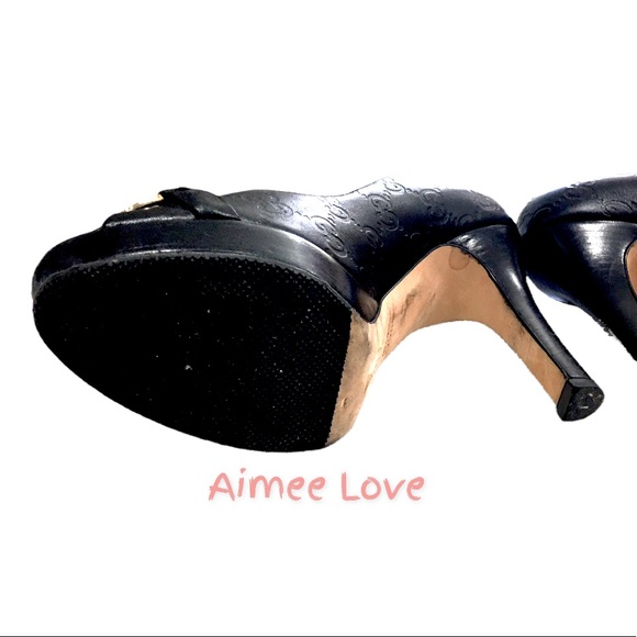 Authentic Gucci Horse bit peep toe pumps size 36C - Picture 8 of 16